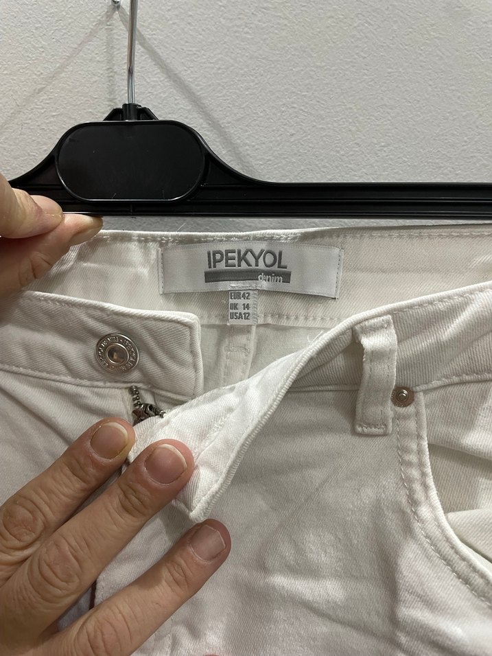İpekyol Kadın Beyaz Pantolon - Görsel 3