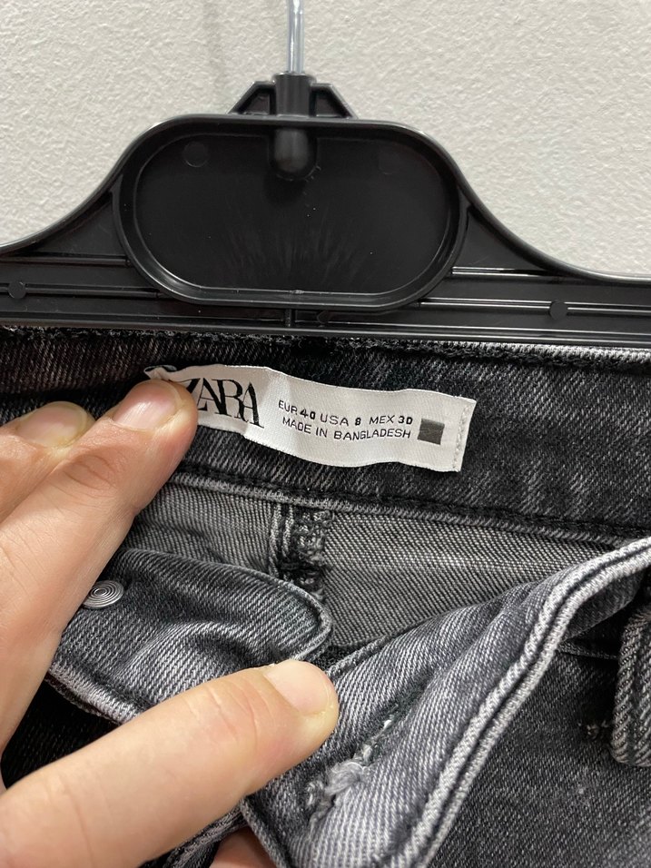 Zara Gri Kadın Kot Pantolon - Görsel 3