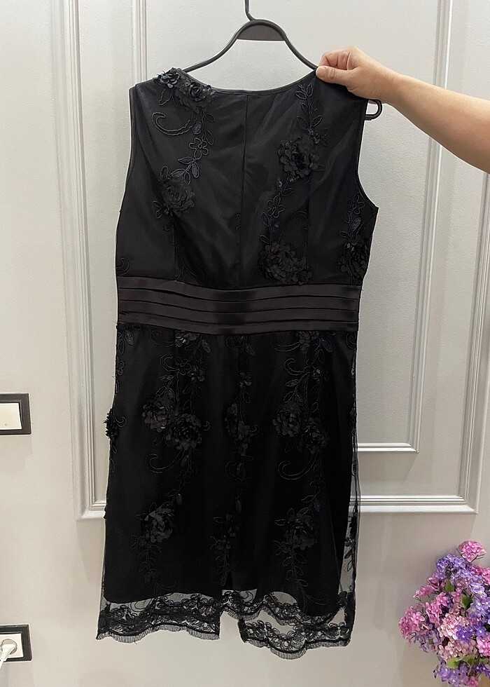 siyah abiye elbise - Görsel 2