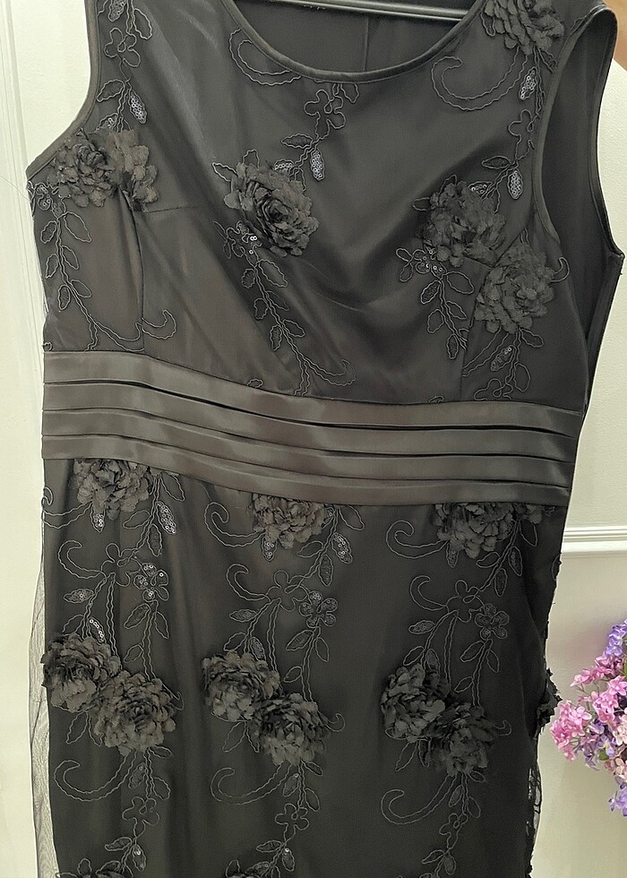 siyah abiye elbise - Görsel 4