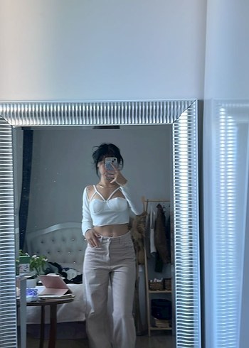 Trendyol & Milla Beyaz Normcore Kadın Bralet