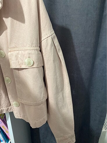 xs Beden pembe Renk Bershka ceket