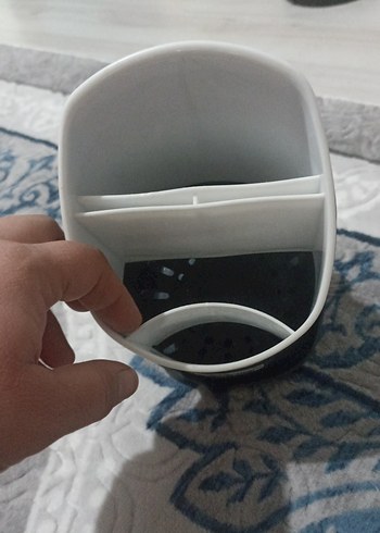 Gri Plastik Çatal Kaşık Tutucu - Görsel 2