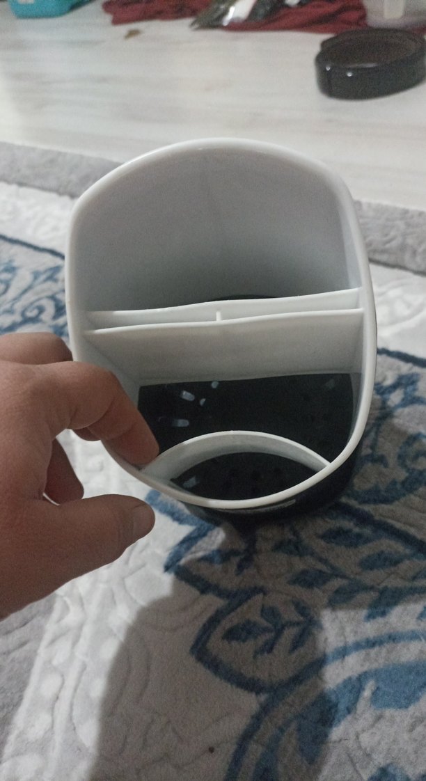 Gri Plastik Çatal Kaşık Tutucu - Görsel 2