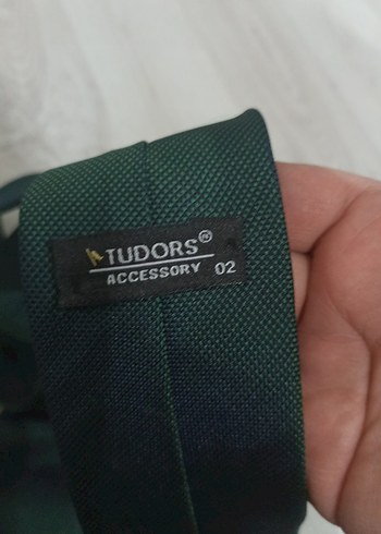 Koyu Yeşil Erkek Kravat ve Mendil Seti - Görsel 3