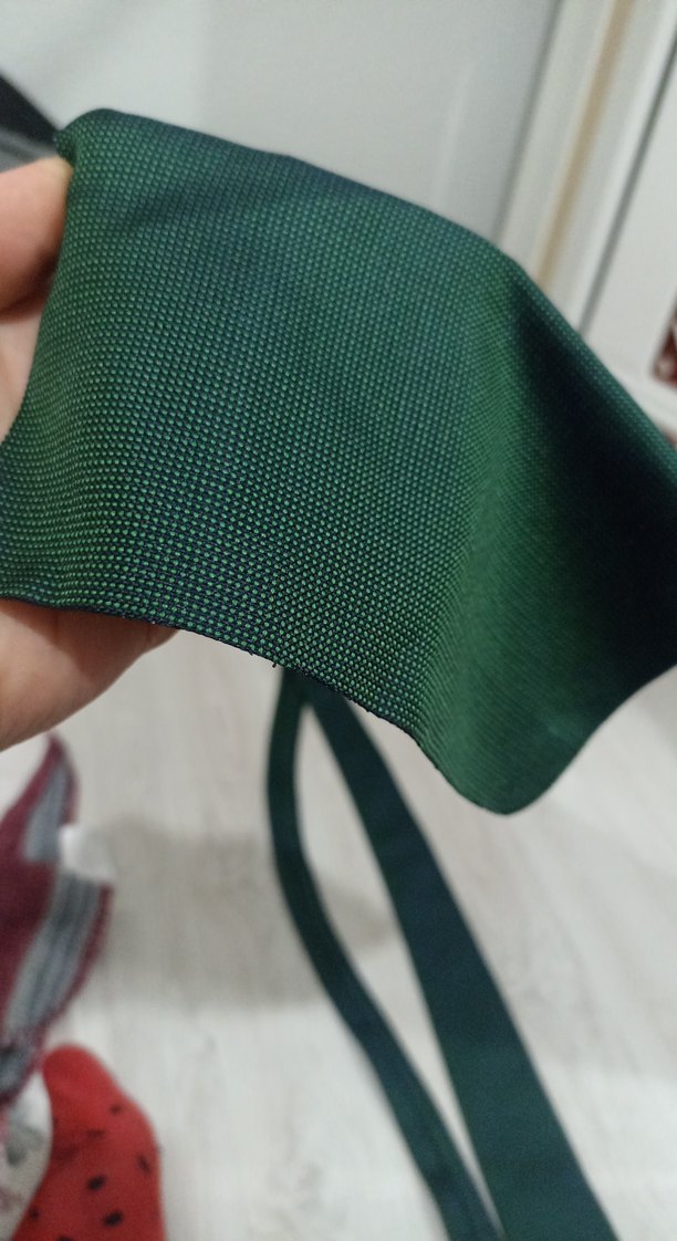 Koyu Yeşil Erkek Kravat ve Mendil Seti - Görsel 2