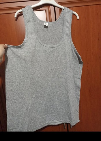 Gri Kolsuz Basic erkek Atlet - Görsel 3