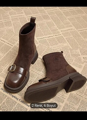 Sheinside Fransız model Kahverengi bot