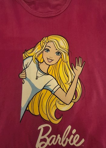 Barbie Baskılı Kız Çocuk Kısa Kollu Tişört - Görsel 5