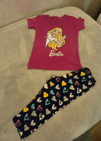 Barbie Baskılı Kız Çocuk Kısa Kollu Tişört - Görsel 2