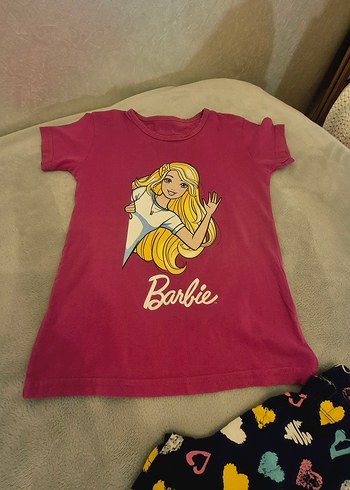 Barbie Baskılı Kız Çocuk Kısa Kollu Tişört - Görsel 3