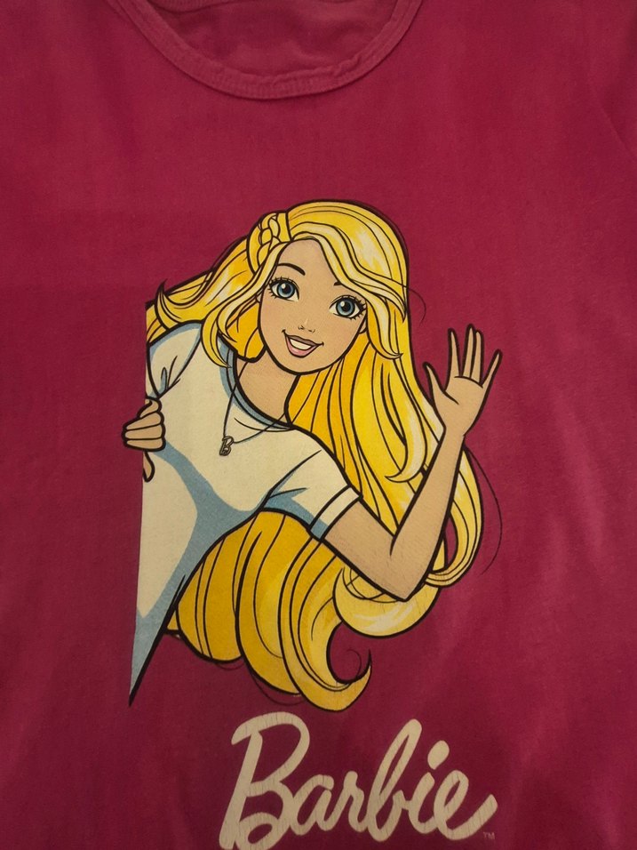 Barbie Baskılı Kız Çocuk Kısa Kollu Tişört - Görsel 5