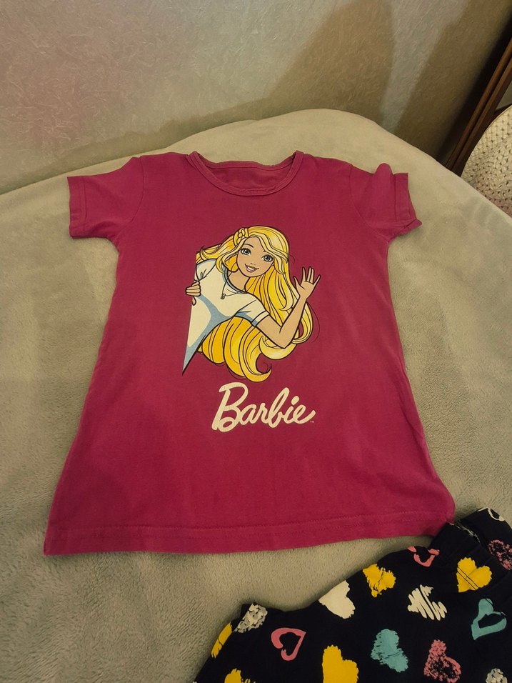 Barbie Baskılı Kız Çocuk Kısa Kollu Tişört - Görsel 3