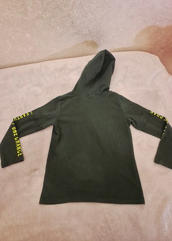 Kapüşonlu Erkek Sweatshirt, Baskılı, Rahat Kesim - Görsel 14