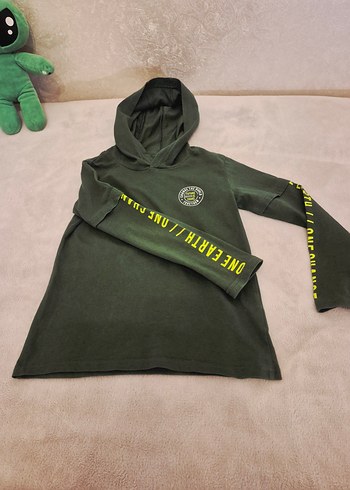 Kapüşonlu Erkek Sweatshirt, Baskılı, Rahat Kesim - Görsel 3