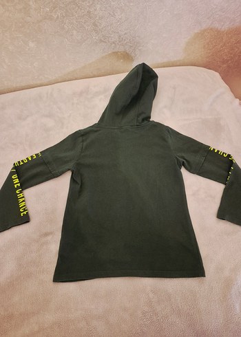 Kapüşonlu Erkek Sweatshirt, Baskılı, Rahat Kesim - Görsel 9