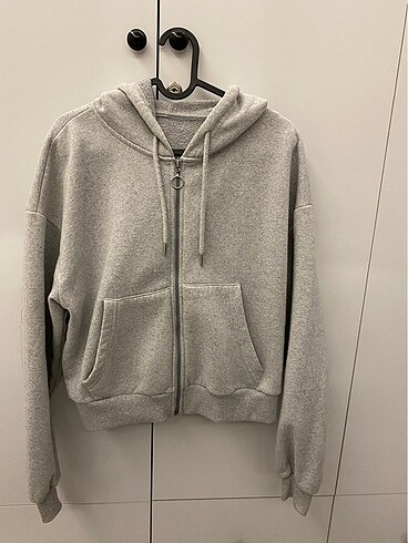 Crop Fermuarlı Sweat