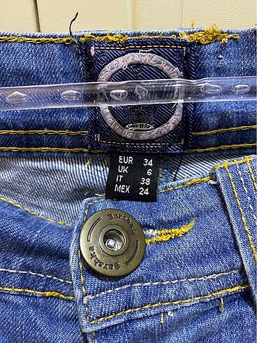 xs Beden Bershka Vintage Jean Mavi Kısa Kot Şort