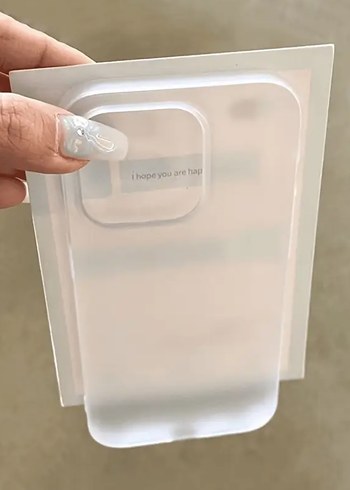 İphone 16 Pro Max Beyaz ve Mavi Transparan Telefon Kılıfı - Görsel 3