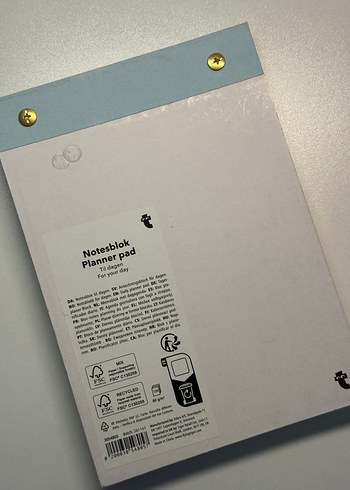 Flying Tiger Pastel Mavi Günlük Planlayıcı Not Defteri Notepad - Görsel 2