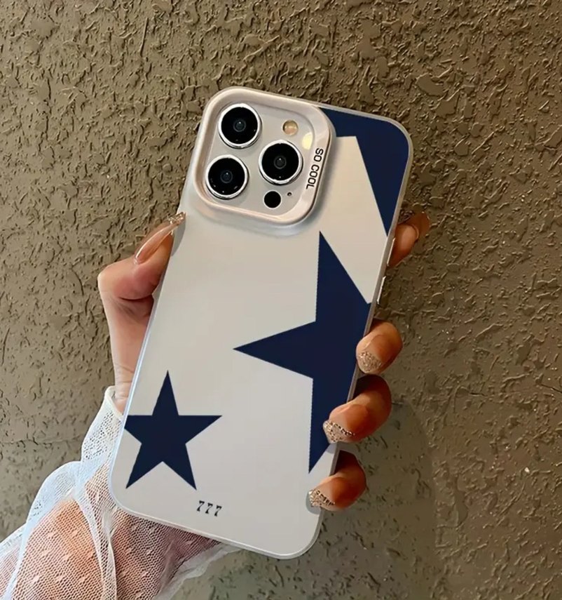 İphone 16 Pro Max Lacivert Yıldızlı Telefon Kılıfı - Görsel 2