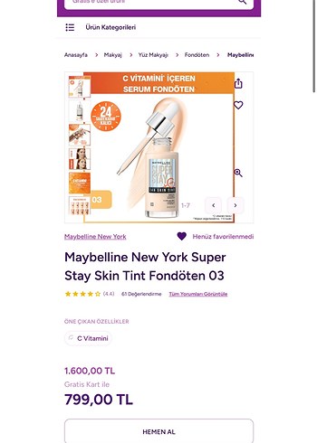 Maybelline Super Stay 24H Skin Tint 03 - Görsel 2