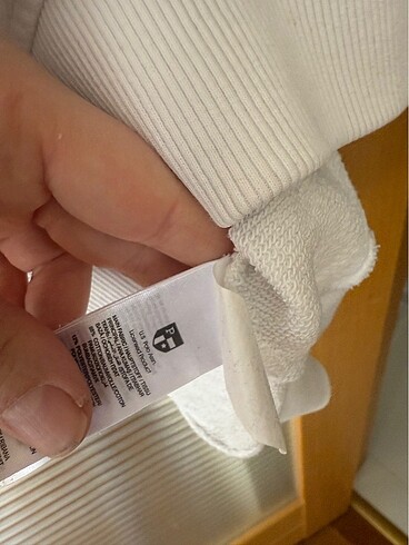 l Beden beyaz Renk Orjinal Polo sweat