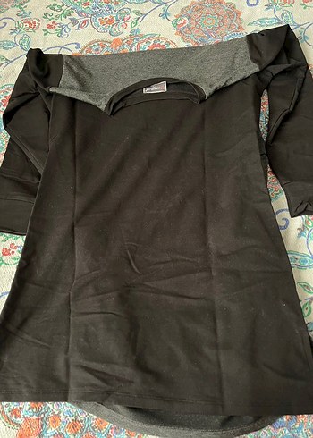 Diğer Uzun Kollu Gri Payetli Sweatshirt