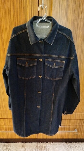 Kot denim ceket gömlek