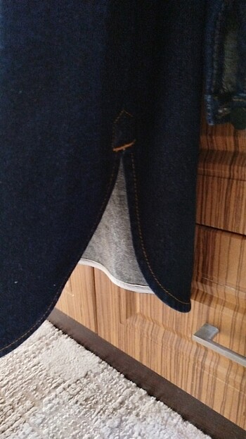 m Beden Kot denim ceket gömlek