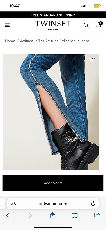 xs Beden mavi Renk Twist jean