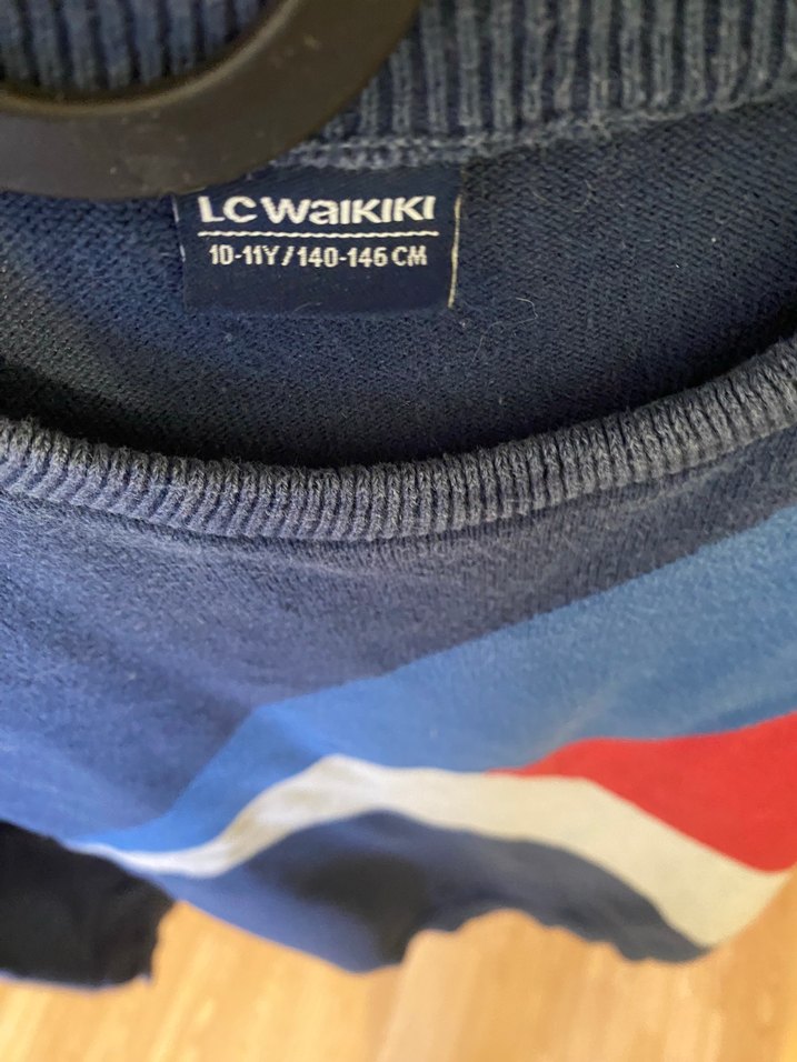 Çok Renkli Pamuklu Erkek Çocuk Triko Kazak - Görsel 3