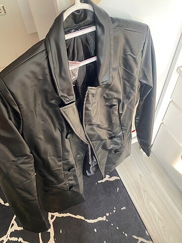 xs Beden Deri blazer ceket