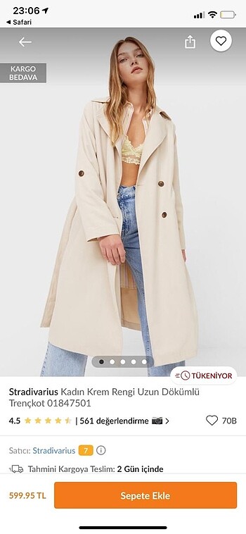 #stradivarius marka #etiketli #trençkot