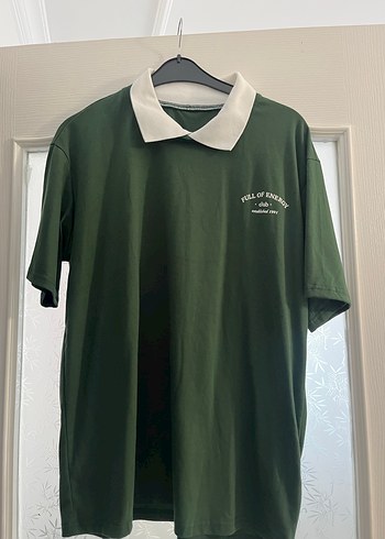 Yeşil Baskılı Kısa Kollu Oversize Tişört - Görsel 6