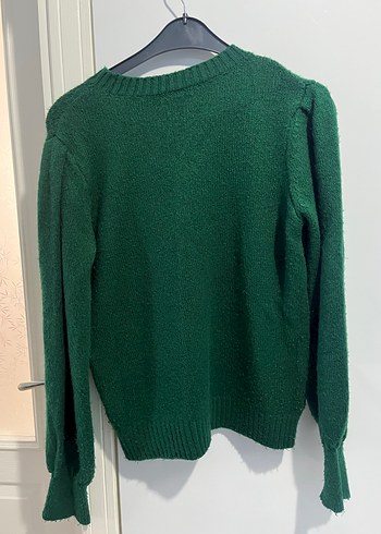 Yeşil Triko Kadın Kazak - Görsel 5