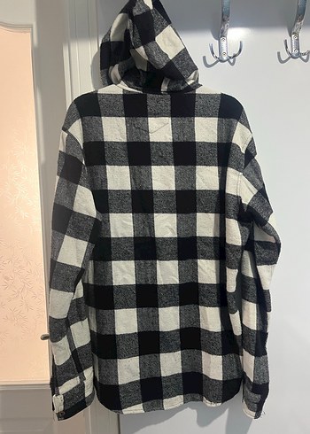 Düğmeli Siyah Kareli Erkek Midi Ceket - Görsel 3