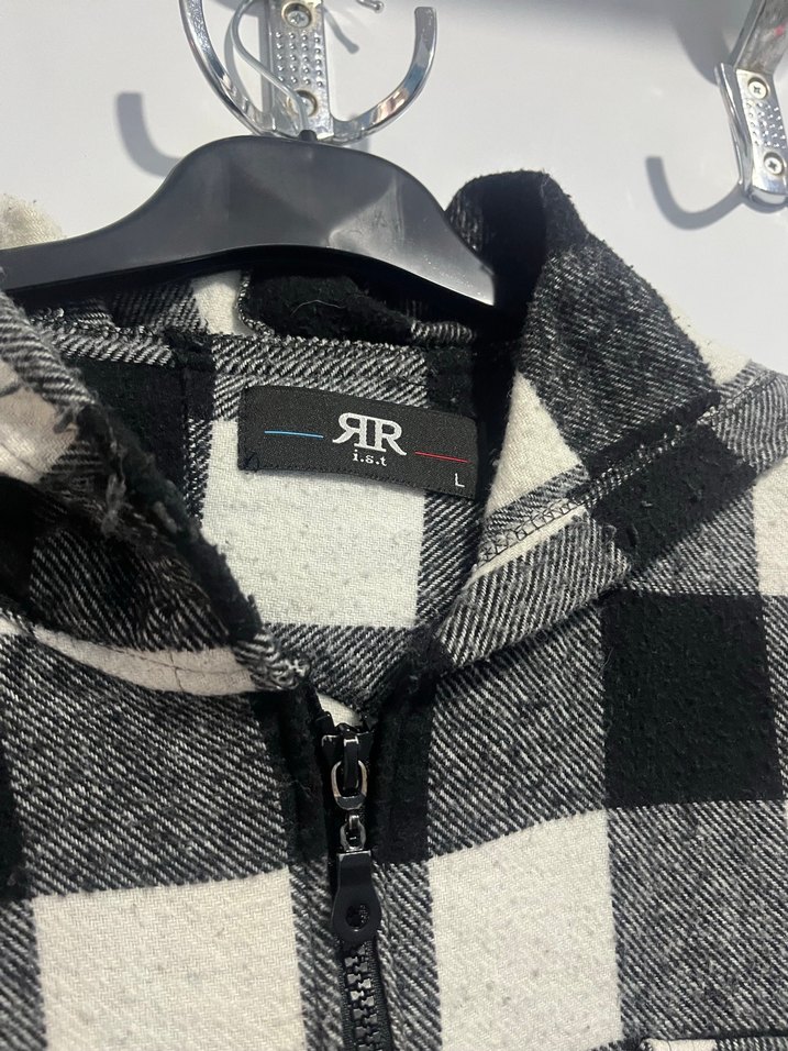 Düğmeli Siyah Kareli Erkek Midi Ceket - Görsel 4