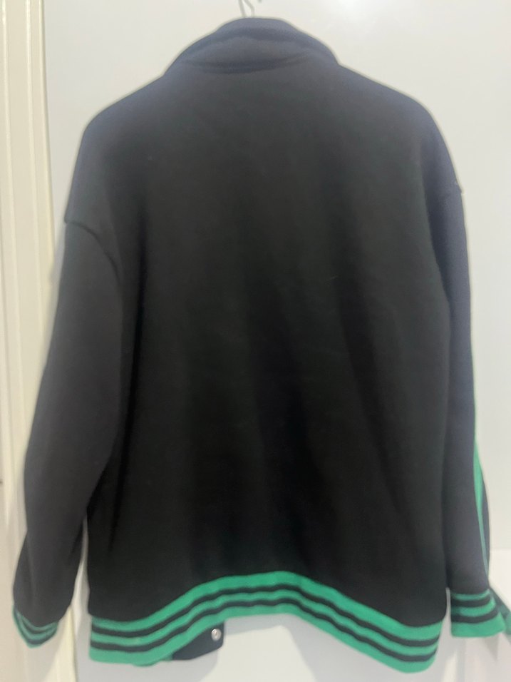 Siyah Baskılı Düğmeli Erkek Ceket - Görsel 4