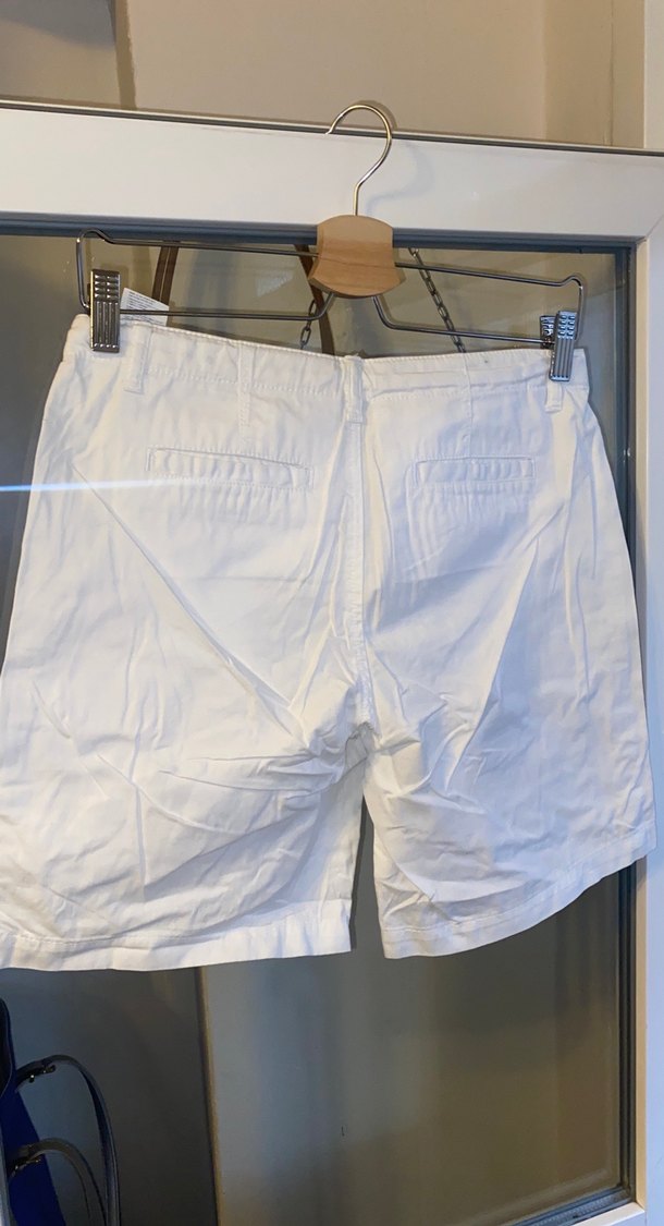 Beyaz Pamuklu Hamile Mini Şort - Görsel 2