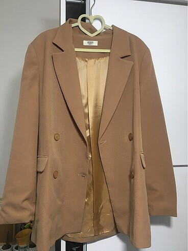 Camel blazer ceket kahve