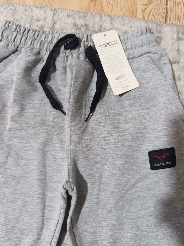 Erkek Gri Rahat Kesim Sweatpant - Görsel 5