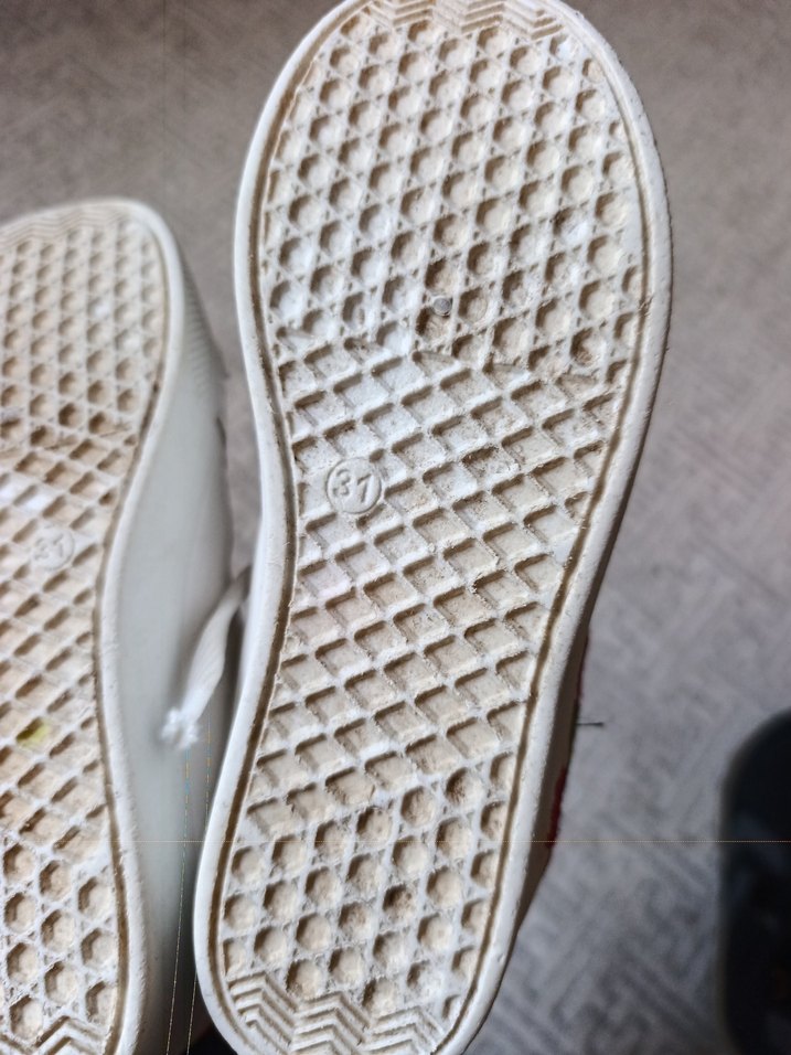 Nakışlı Beyaz kız çocuk Spor Ayakkabı - Görsel 4