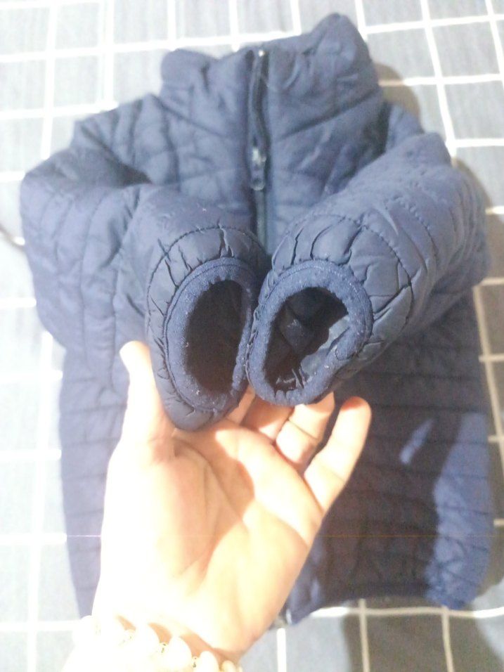 Erkek Çocuk Gri Fermuarlı İnce Mont - Görsel 2