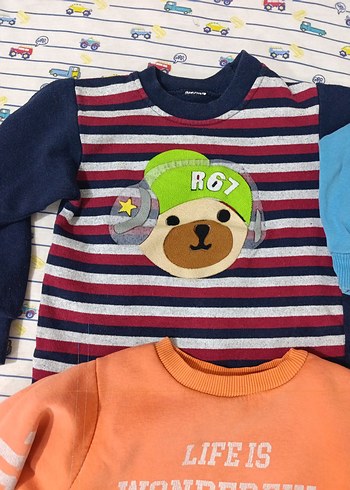 Erkek Çocuk Minyon Baskılı Kırmızı Sweatshirt - Görsel 4