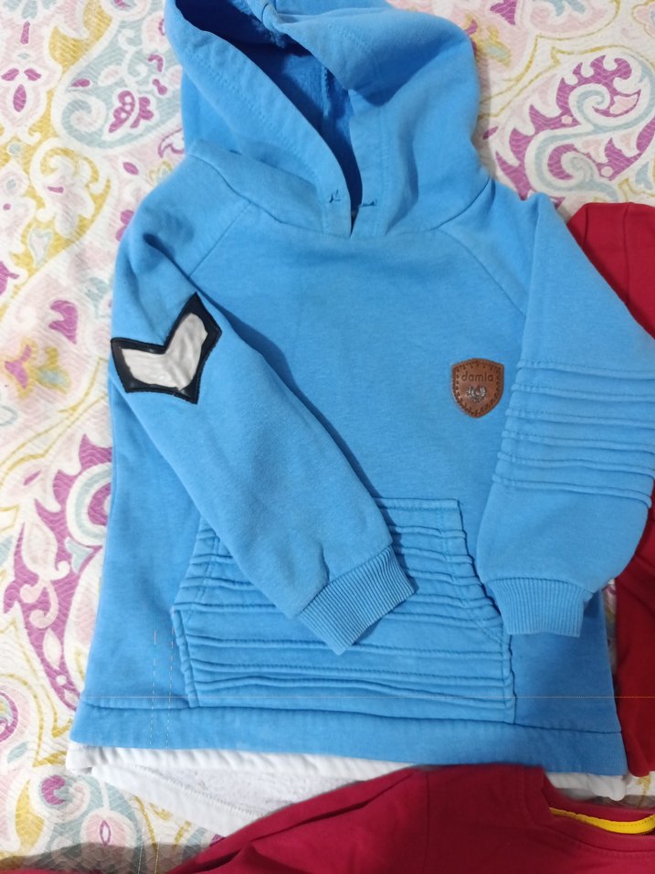 Erkek Çocuk Minyon Baskılı Kırmızı Sweatshirt - Görsel 3