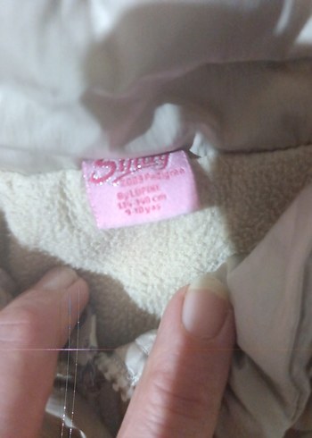 Kız Çocuk Bej Düğmeli Kolsuz Yelek - Görsel 6