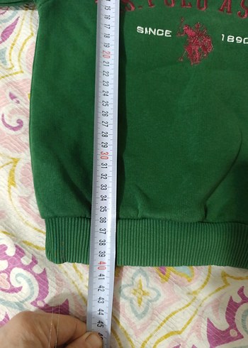 Erkek Çocuk Yeşil U.S. Polo Assn. Sweatshirt - Görsel 5