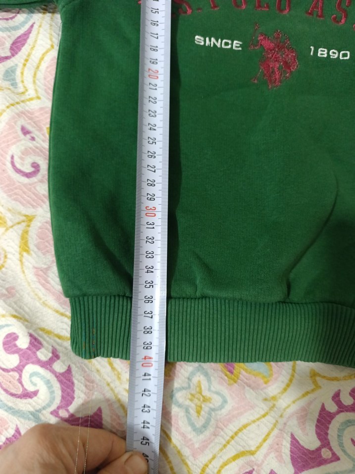 Erkek Çocuk Yeşil U.S. Polo Assn. Sweatshirt - Görsel 5