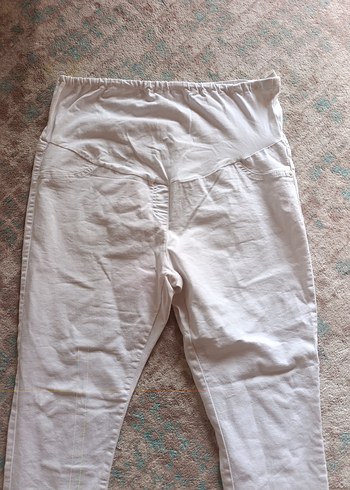 Kadın Beyaz Pamuklu hsmile Pantolonu - Görsel 2